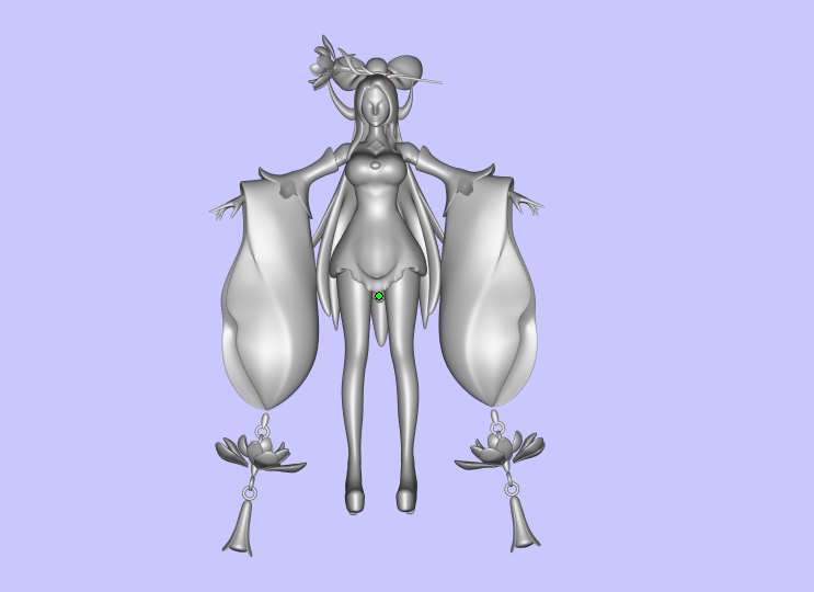 王者榮耀貂蟬GK白模，3D打印模型
